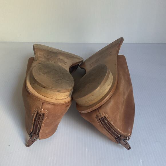 Walk Handmade Brown Leather Sandals Women’s Size 37 US 7 - Picture 9 of 10